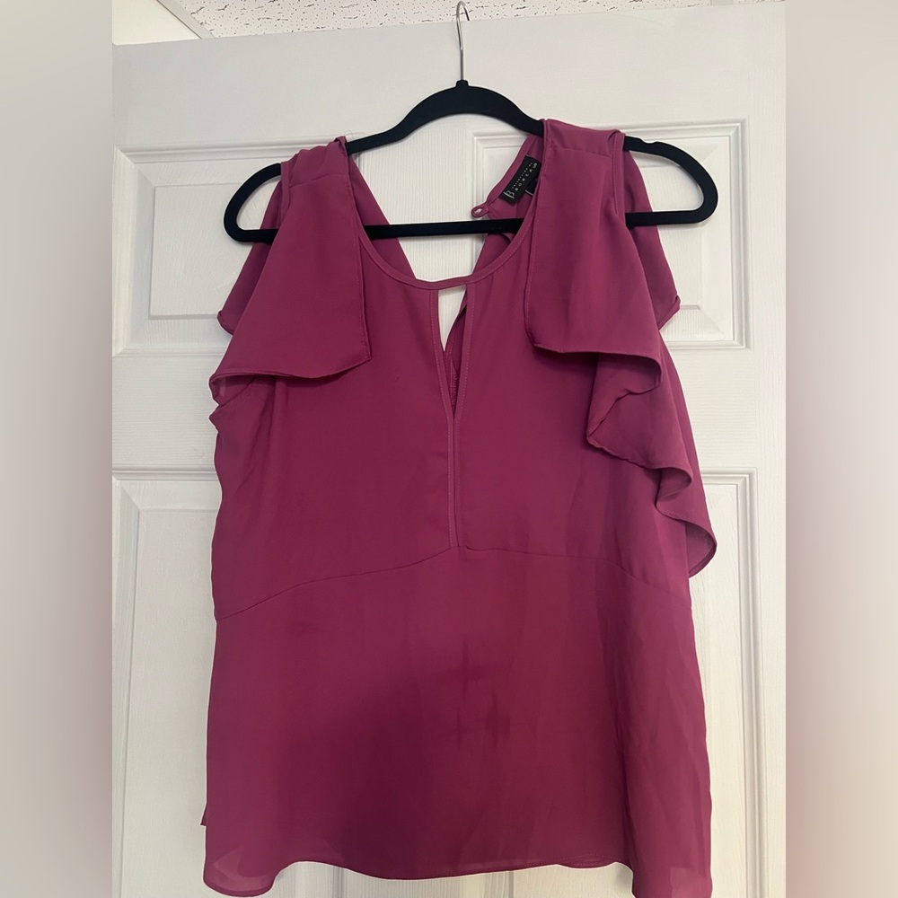 Bobeau Vibrant Pink Sleeveless Top size M